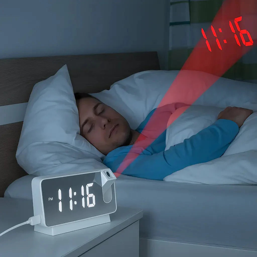 DigiProject™ – Projection de l’heure jusqu’à 5 m pour une visibilité claire et un design moderne [50% de réduction]