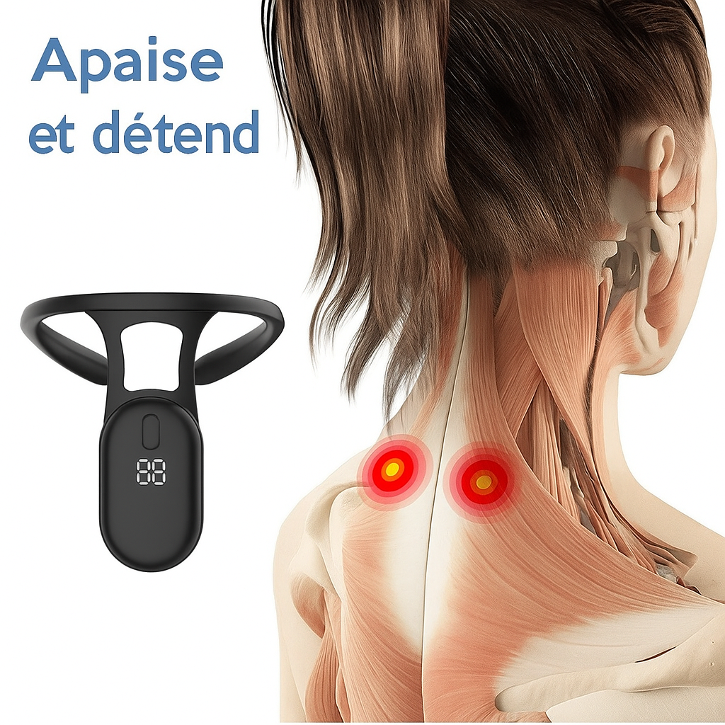 Appareil de Massage Cervical Sans Fil pour Nuque, Épaules et Dos