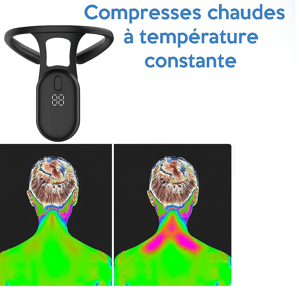 Appareil de Massage Cervical Sans Fil pour Nuque, Épaules et Dos