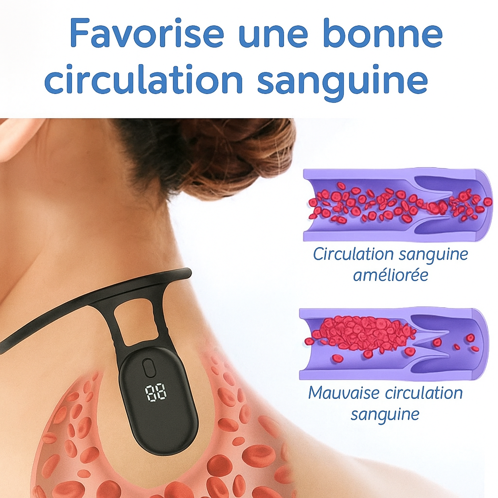 Appareil de Massage Cervical Sans Fil pour Nuque, Épaules et Dos