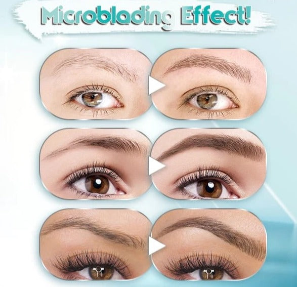 Crayon à sourcils waterproof effet microblading – Pointe fine longue tenue
