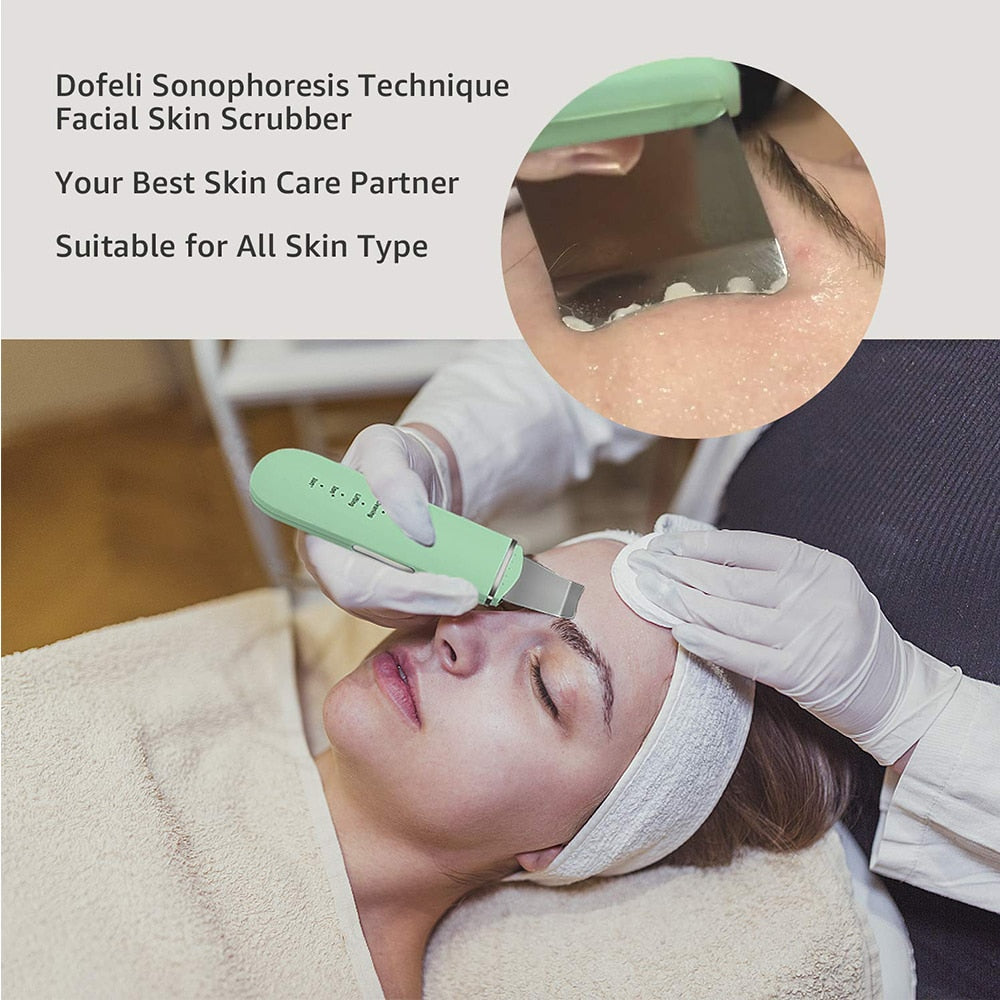 Spatule Ultrasonique Nettoyage Profond des Pores & Éclat du Teint