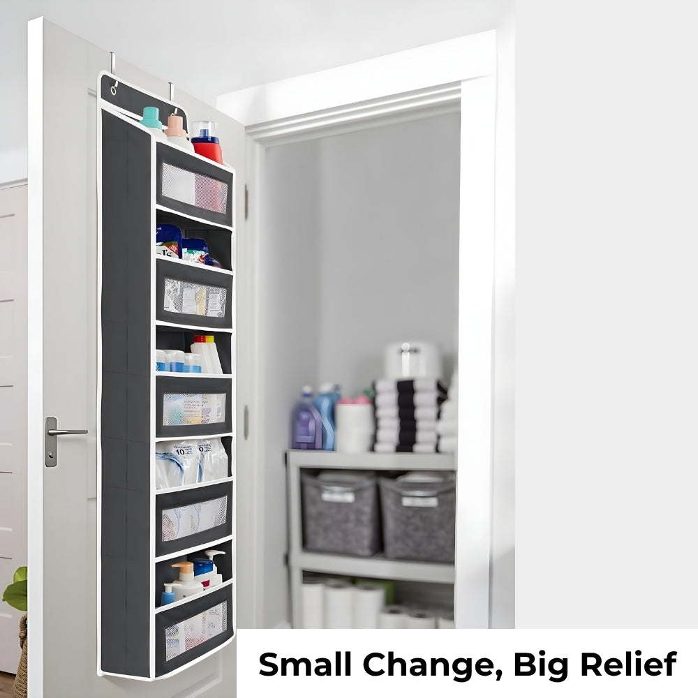 Organiseur de Porte Suspendu sans Perçage – Rangement Mural en Tissu