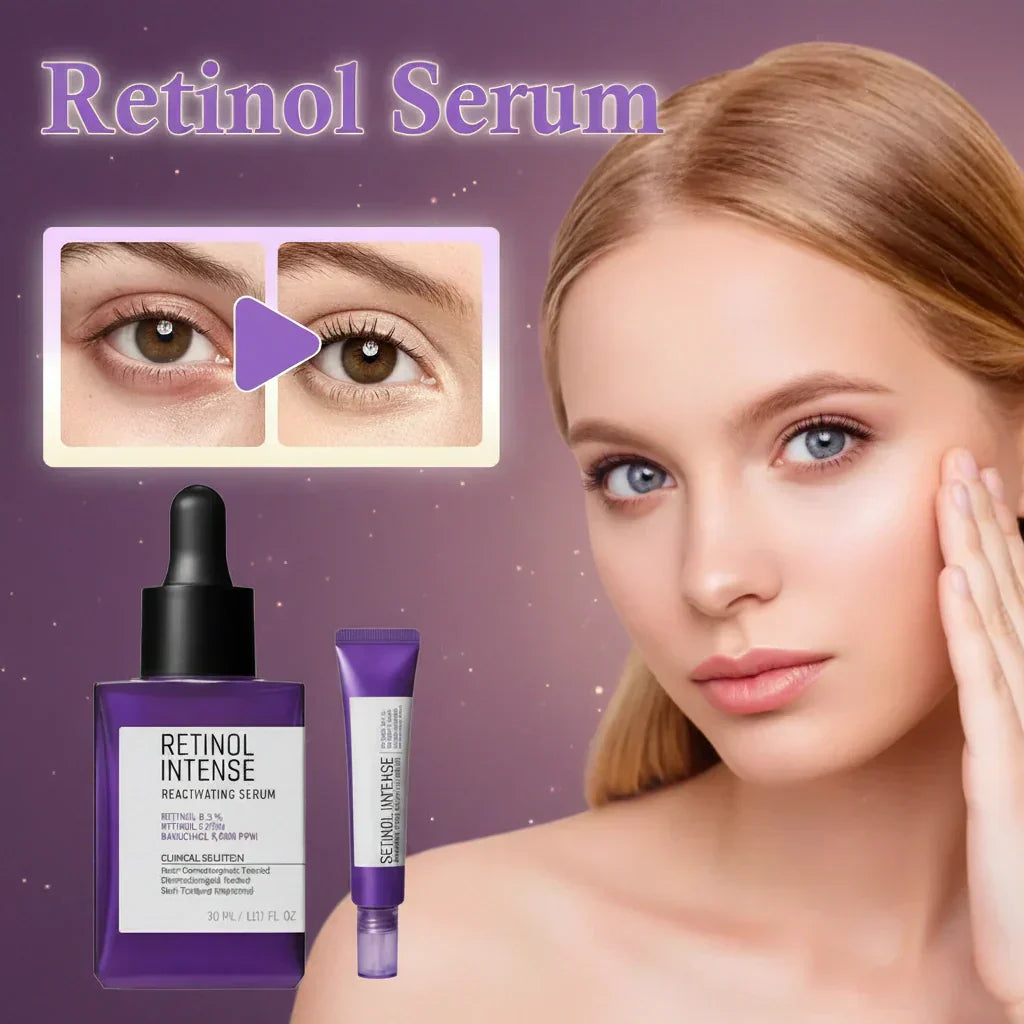 Duo Sérum Rétinol et Crème Contour des Yeux – Soin Hydratant Anti-Âge