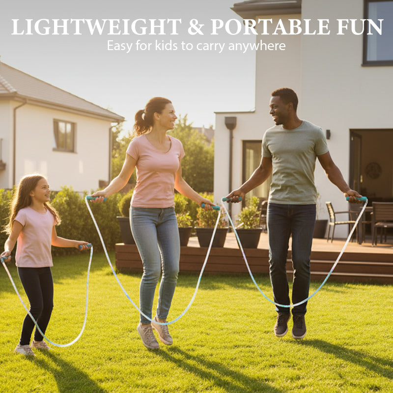 Corde à Sauter LED pour Enfants – Lumineuse, Réglable et Antidérapante
