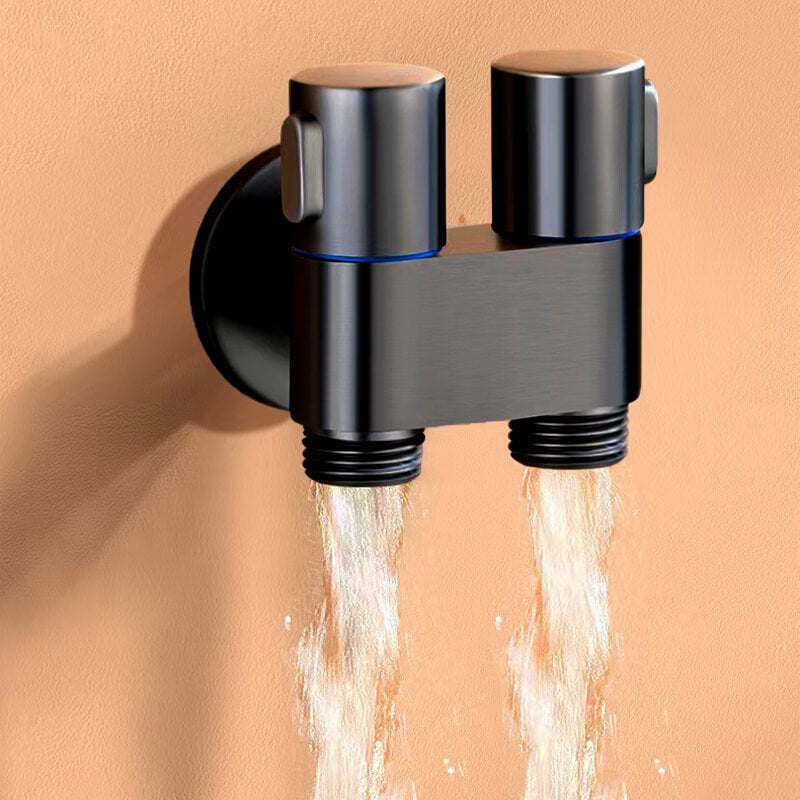 Doublevalve™ – Alimentation en Eau au Fini Noir Mat [50% de Réduction]