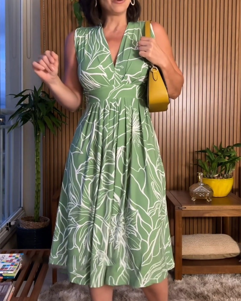 Linda™ – Robe sans manches à encolure en V (Dernier jour de réduction) [50 % de réduction]