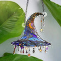 Chapeau de Sorcière Lumineux en Acrylique – Décoration Céleste Intérieur &