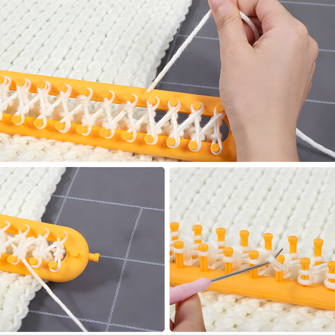 Métier à Tisser pour Débutants – Ensemble de Tricot Créatif Sans Aiguilles