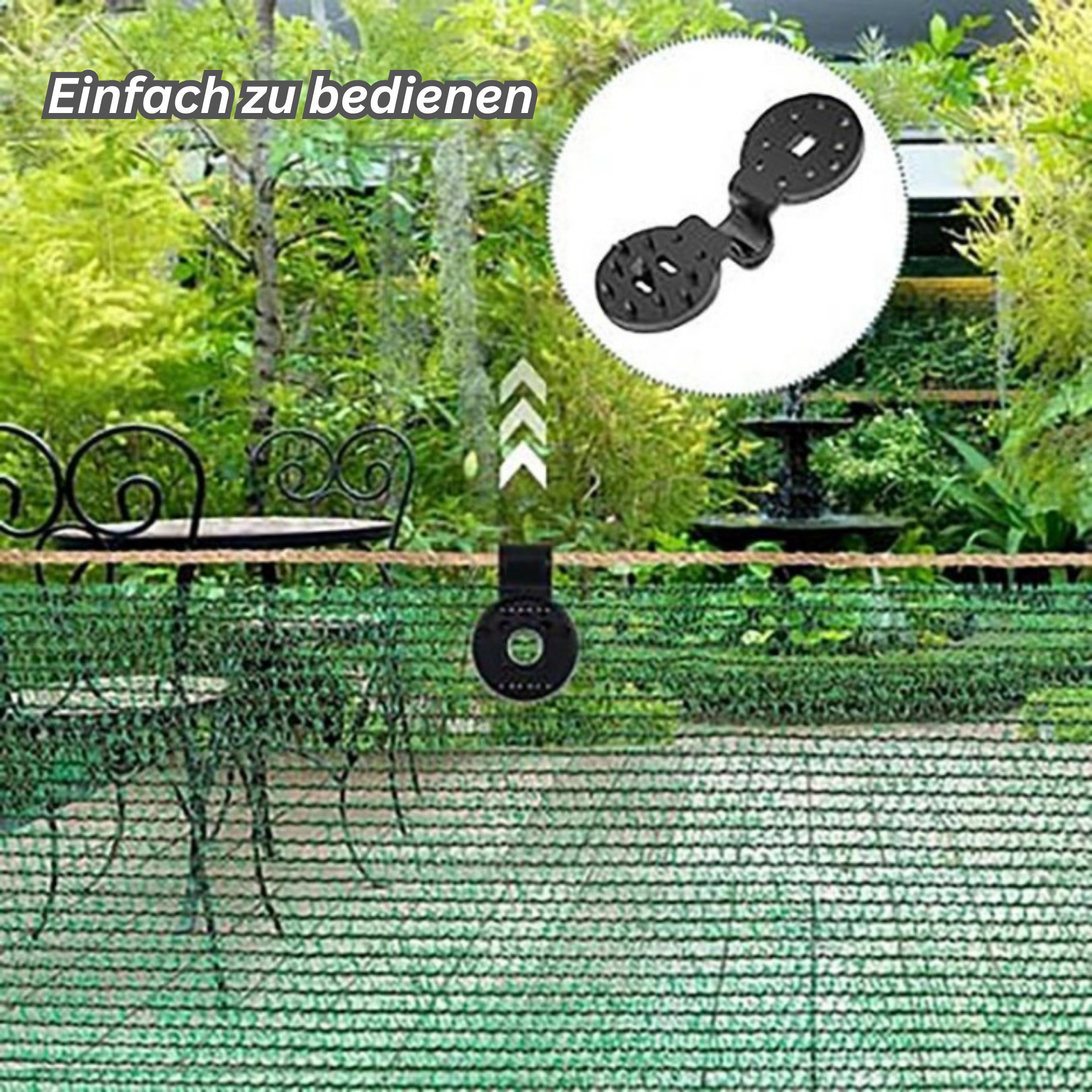 SunClip™ – Pinces en plastique robustes pour toiles d’ombrage, flexibles et faciles à fixer [25 + 25 Gratuit]