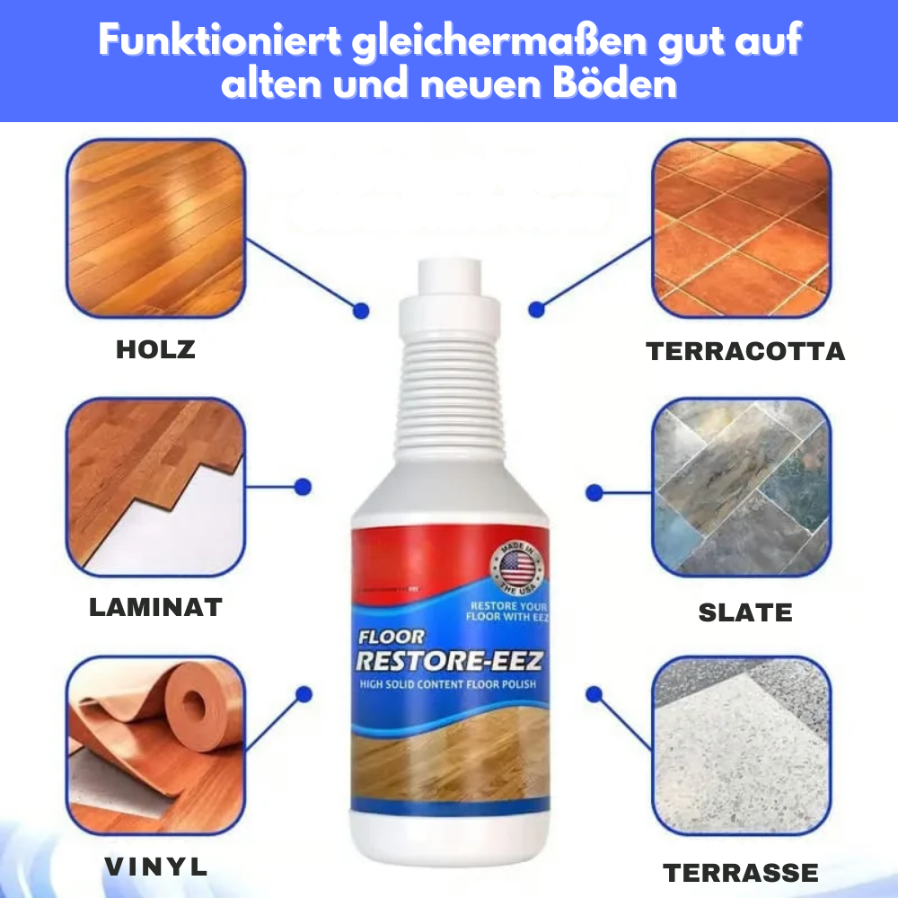 Liquide de Nettoyage et Polissage de Sol – Brillance Éclat pour Bois, Stratifié