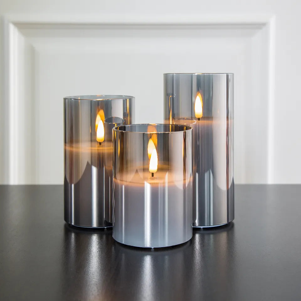Bougies LED vacillantes avec effet flamme réaliste
