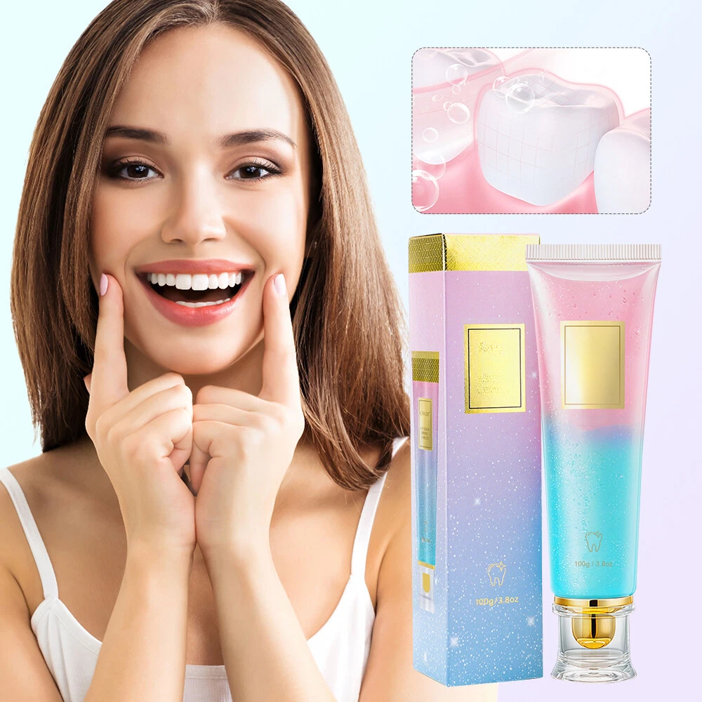 Dentifrice Éclaircissant pour Dents Blanches et Haleine Fraîche
