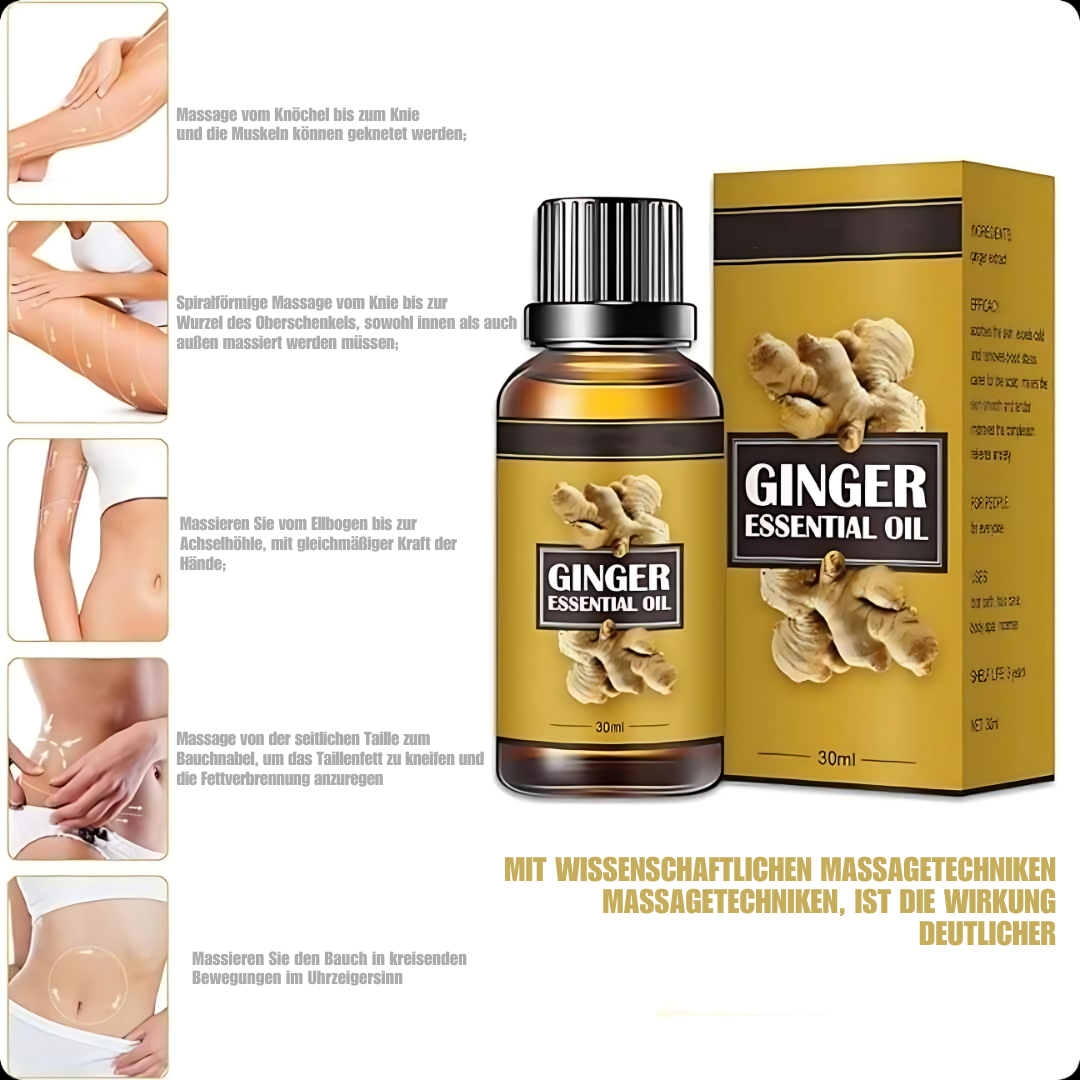 Sérum naturel gingembre et aloe vera pour confort corporel