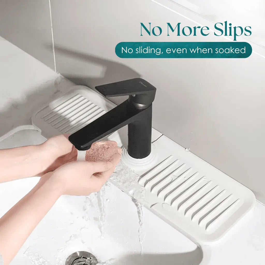 Tapis en Silicone Antidérapant Auto-Drainant pour Évier et Plan de Travail