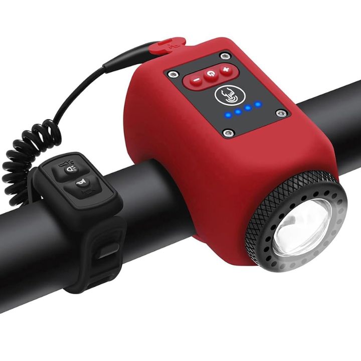 LuminoHorn™ – Sonnette de vélo avec lumière – forte, étanche et rechargeable par USB [50 % de réduction]