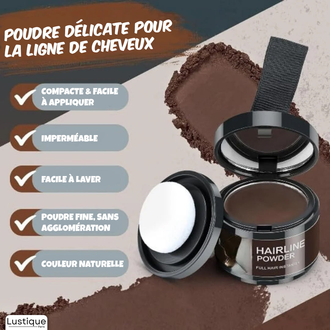 Poudre Compacte pour Racines et Sourcils – Couvrance Naturelle Longue Tenue