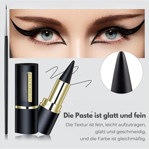 Eyeliner Gel Waterproof Noir – Texture Crémeuse Longue Tenue