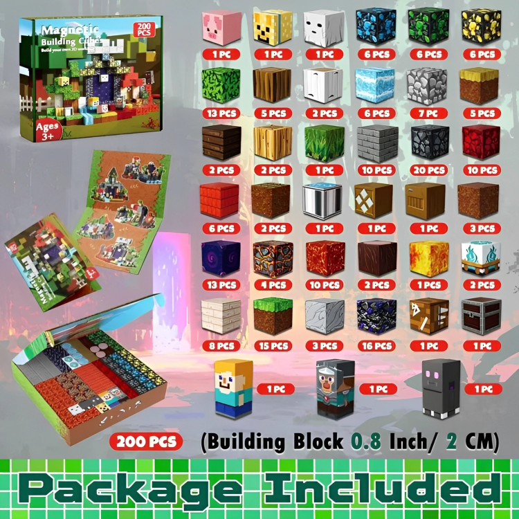 PixelBrix™ – (Set de 200 Pièces) pour Libérer Votre Créativité [50 % de Réduction]