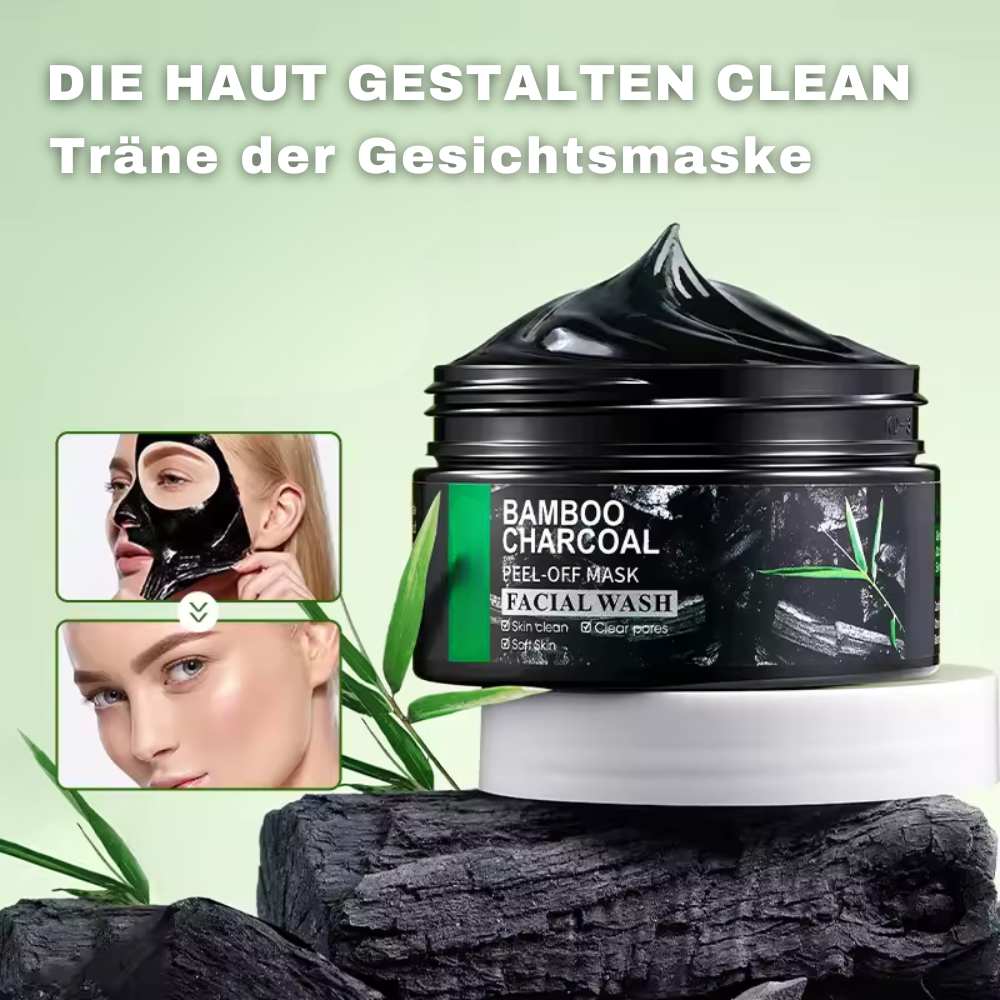 Masque Peel-Off au Charbon Actif de Bambou – Nettoyant Pores en Profondeur