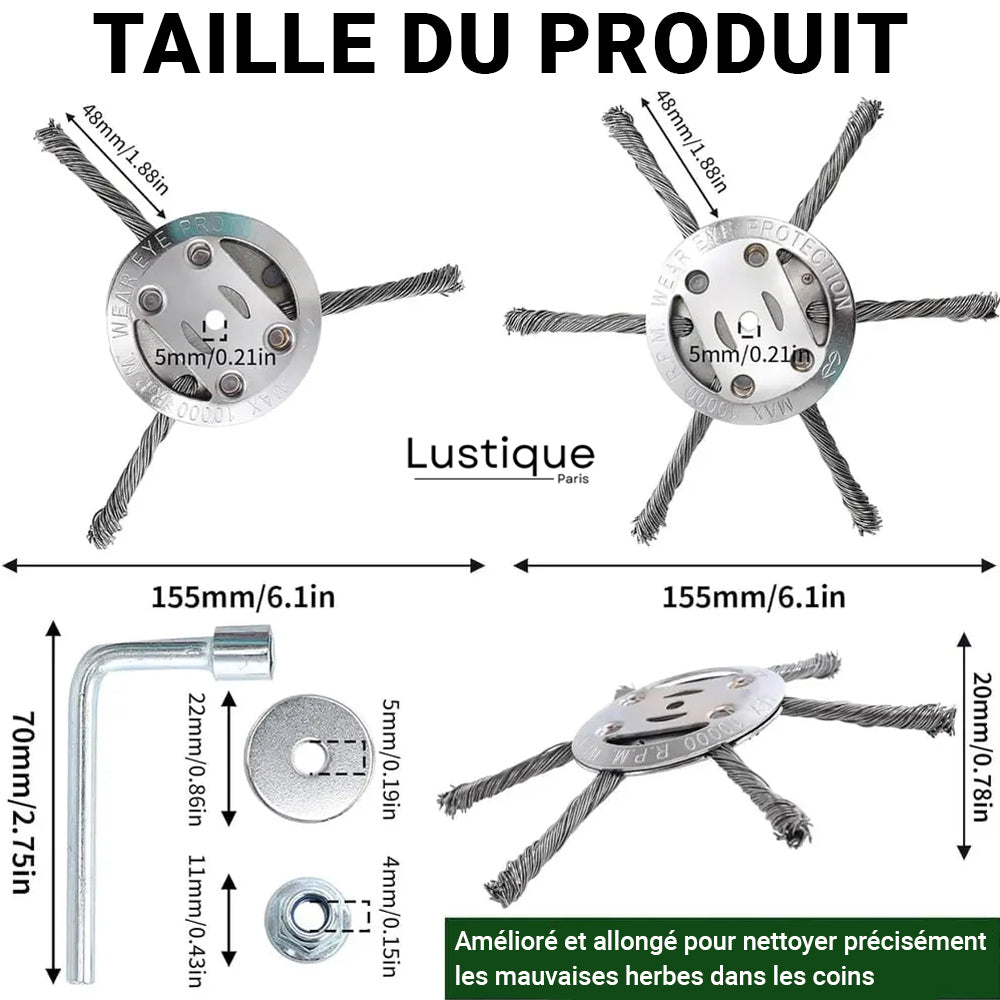 SteelTrim™ – Convient en toute sécurité aux surfaces en béton et en pierre [50 % de réduction]