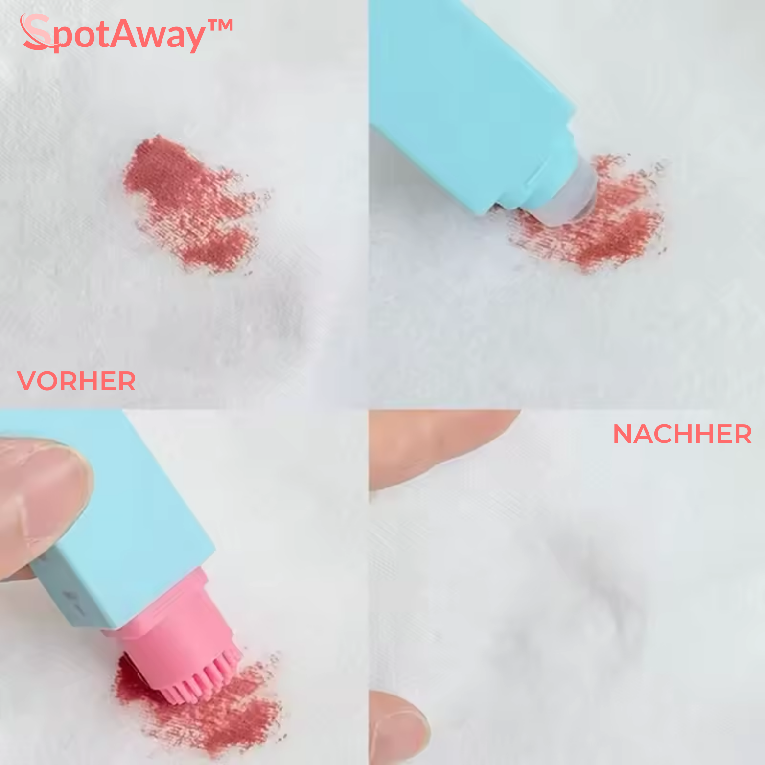 Stylo Détachant Portable Sans Eau pour Vêtements – Lot de 2