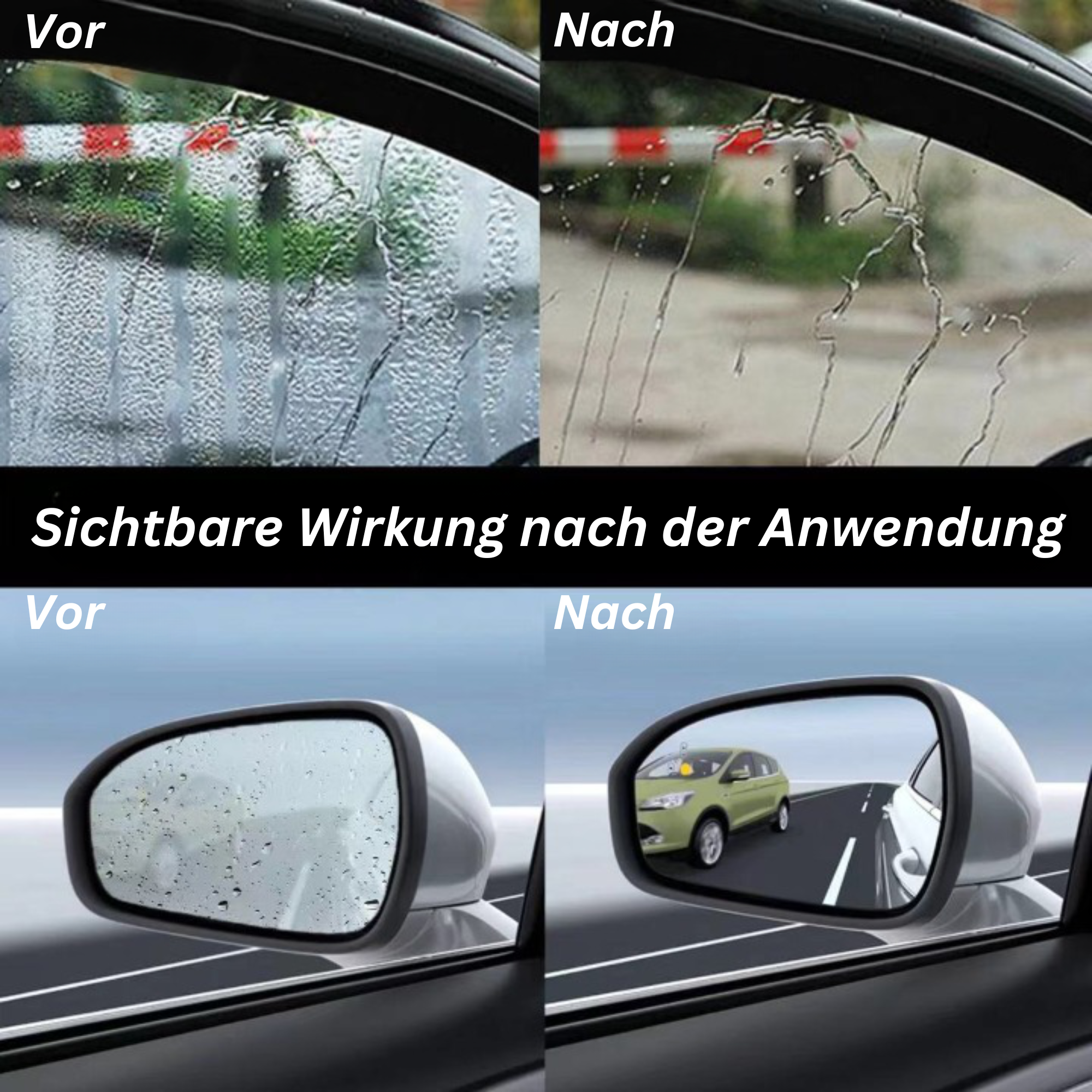 Spray Anti-Buée et Déperlant pour Vitres de Voiture – Revêtement Nano