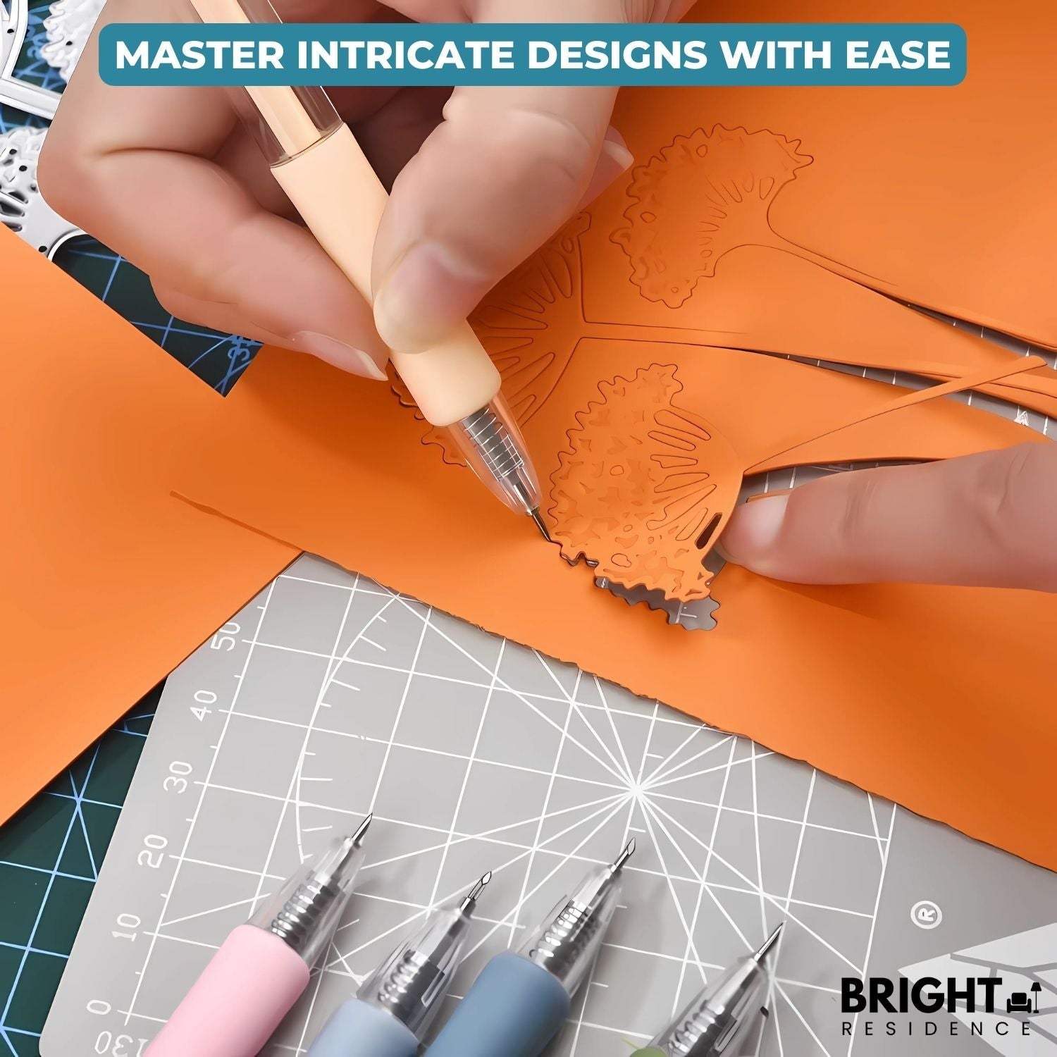 Stylo de Découpe de Précision à Lame Rotative 360° pour Scrapbooking et DIY