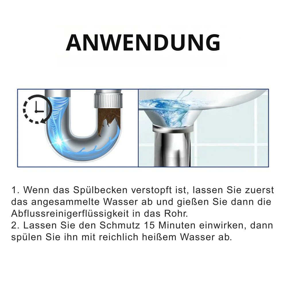 Déboucheur Canalisations Puissant 350g – Cuisine, Salle de Bain et WC