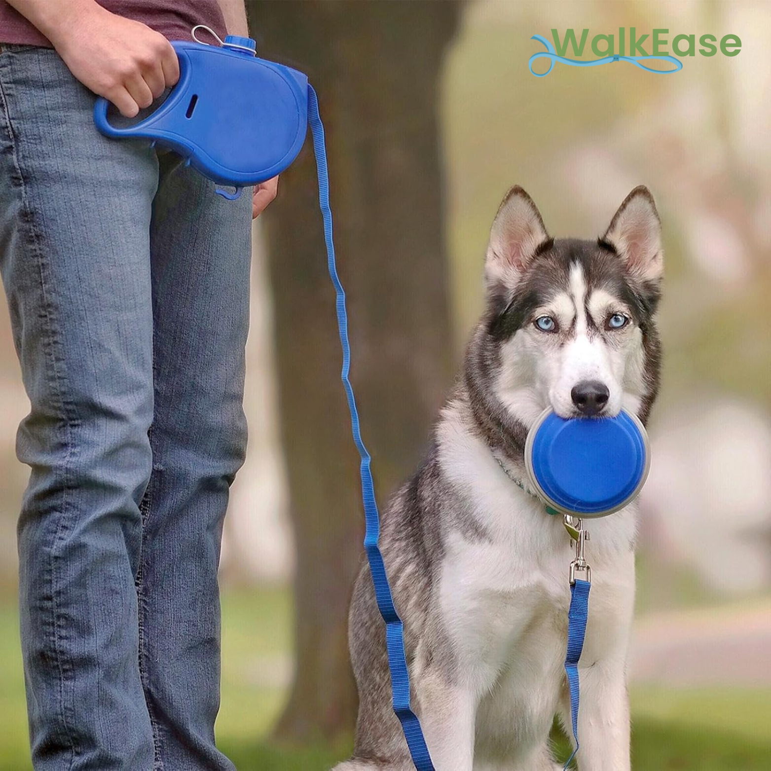 WalkEase™ – Laisse pour chien 5-en-1 pour un confort de promenade polyvalent [50 % de réduction]