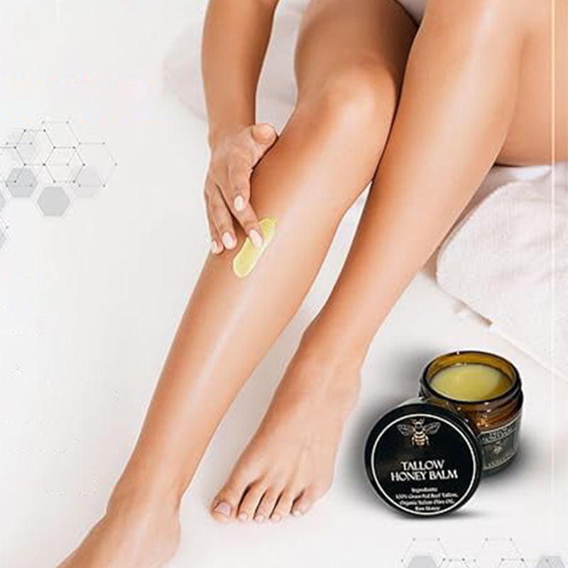 Crème Visage & Corps Naturelle au Suif de Bœuf, Cire d'Abeille & Miel