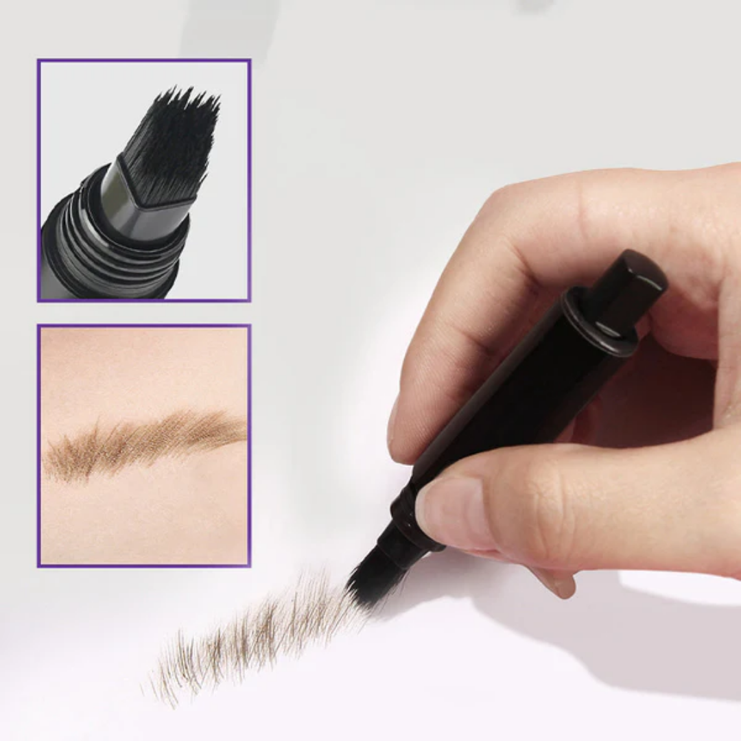 Crayon Gel Liquide Sourcils avec Pinceau Incliné de Précision