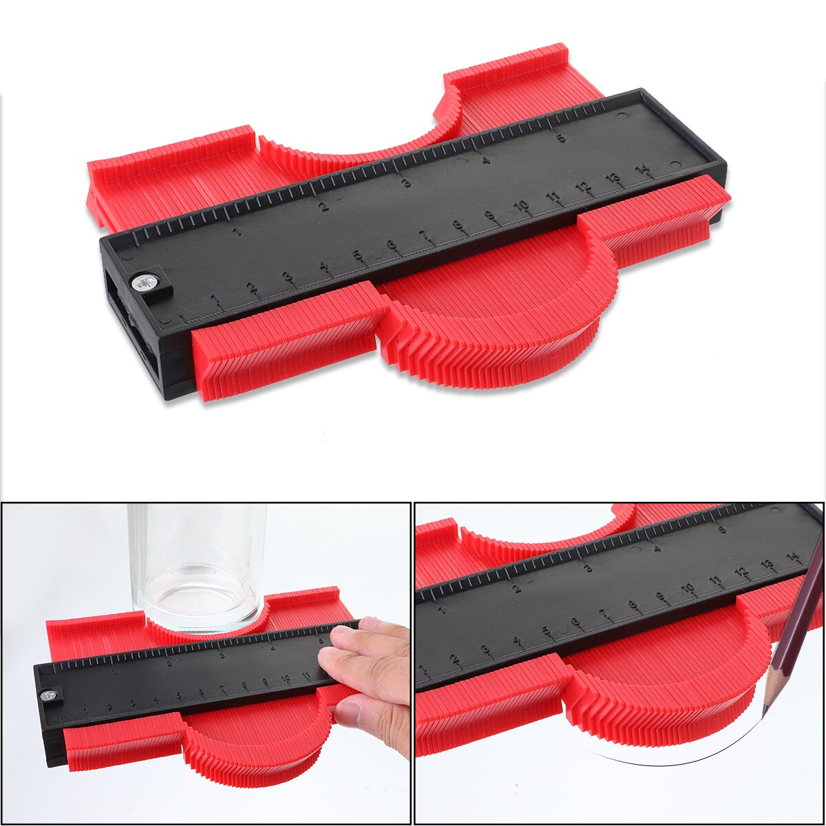 Gabarit de Contour Flexible pour Mesures Précises – Bois, Carrelage et Métal