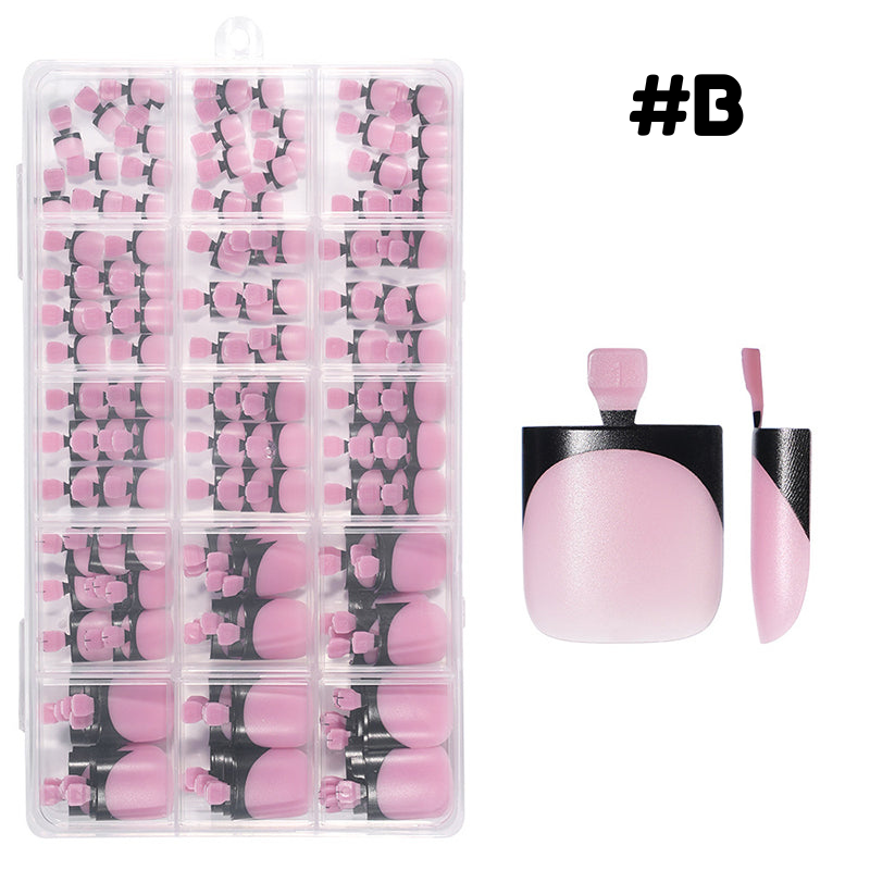 Faux ongles d'orteils press-on réutilisables – Pédicure gel à domicile