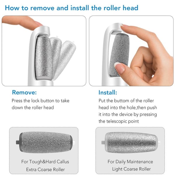 ClearFeel™ – Éliminateur de callosités électrique pour des pieds doux et plus de confiance