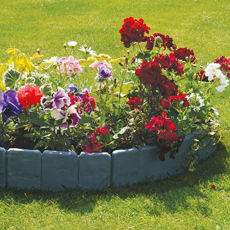 Bordure de jardin flexible aspect pierre – Système d'emboîtement sans outils