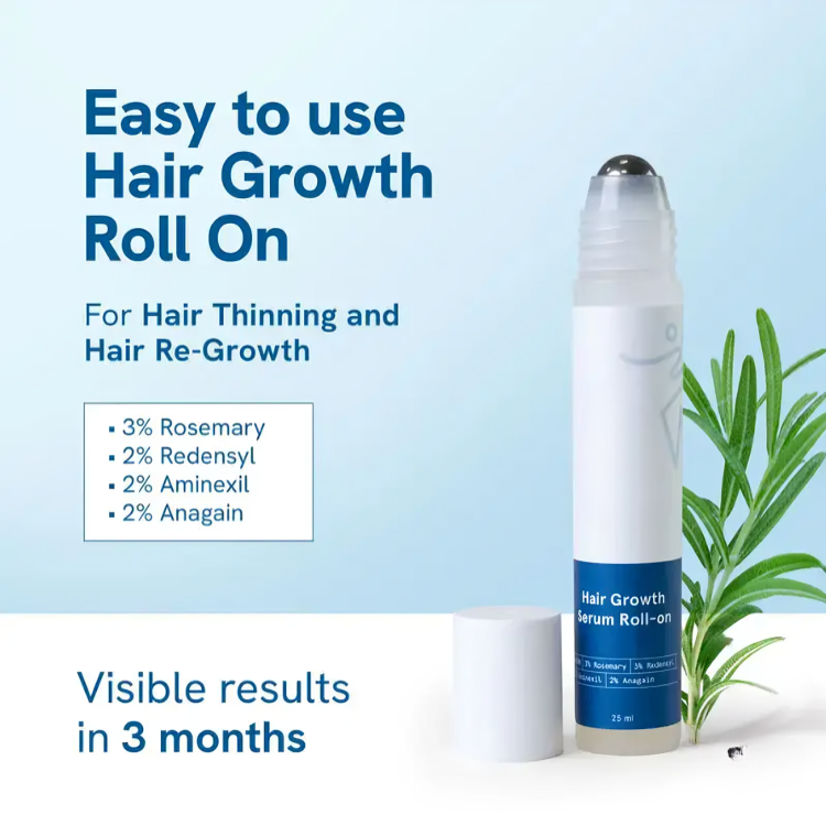 HairGrowth™ – Roller sérum pour la pousse des cheveux contre la chute, pour une chevelure fortifiée [1 + 1 Gratuit]