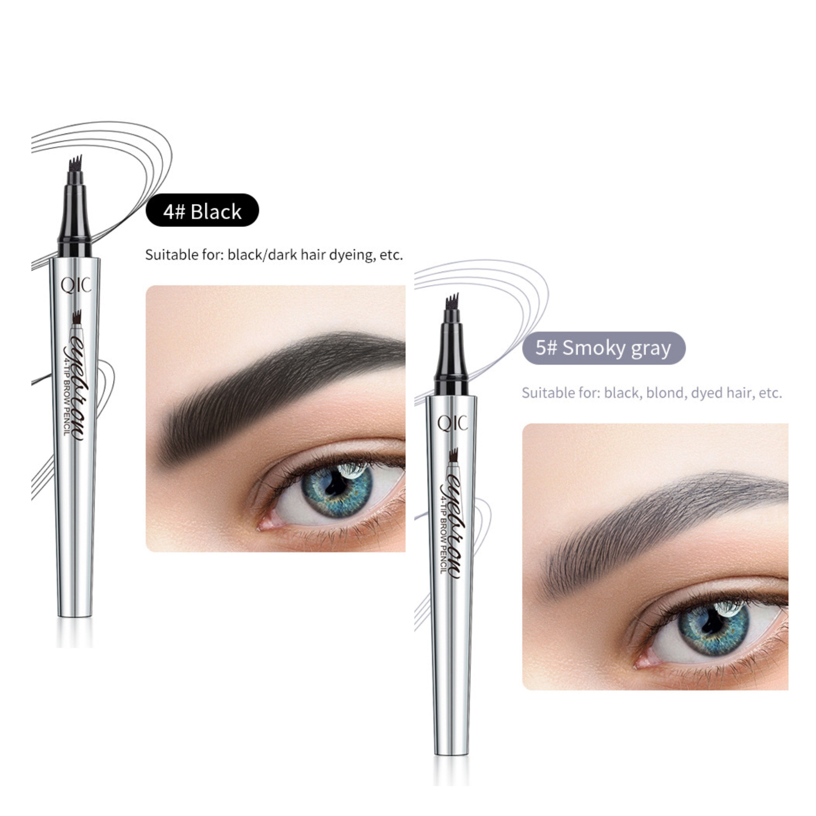 Crayon à sourcils waterproof effet microblading – Pointe fine longue tenue
