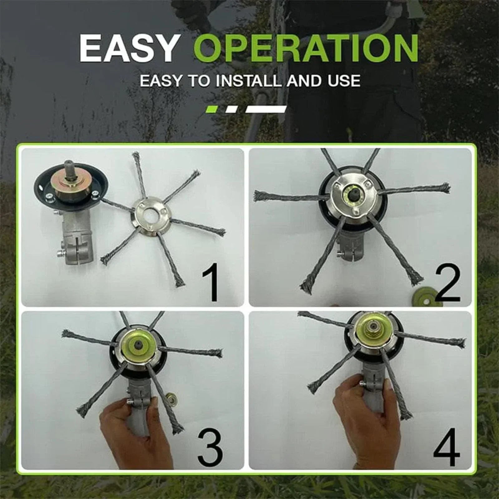 Taille-bordures de pelouse précis à lames interchangeables pour jardin