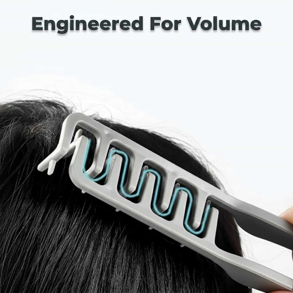 Peigne Volumisant Ergonomique Résistant à la Chaleur pour Brushing