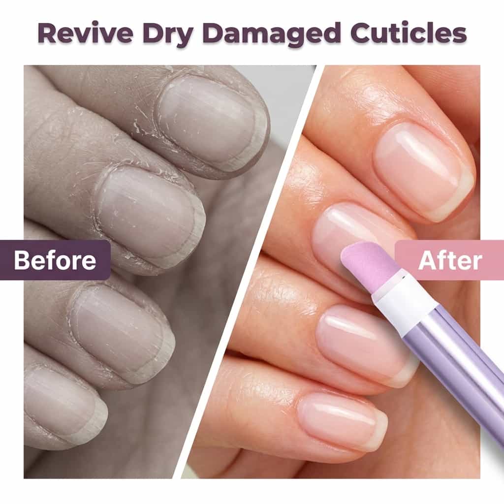Stylo Soin Ongles et Cuticules 3-en-1 à l'Huile de Jojoba et Camélia