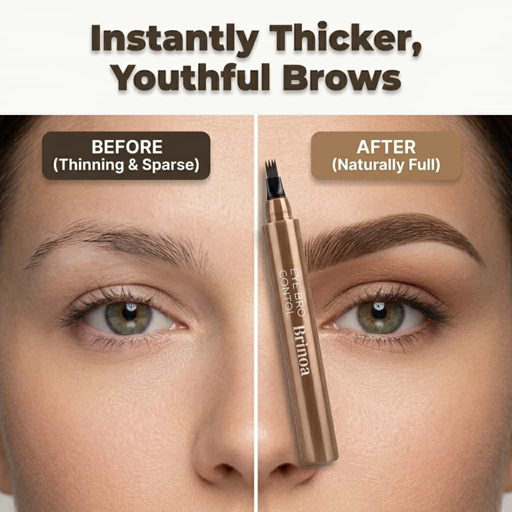 Crayon à Sourcils Microblading Waterproof – Pointe de Précision Effet Naturel