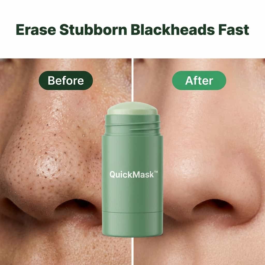 Masque Stick au Thé Vert – Nettoyant Pores Profonds Anti-Points Noirs