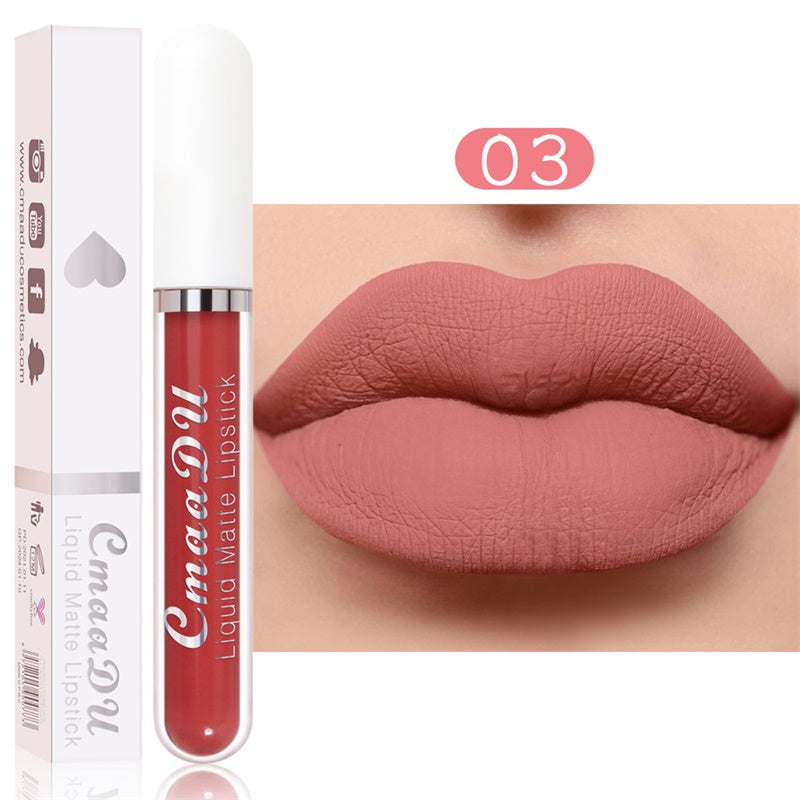 Rouge à Lèvres Mat Longue Tenue – Set de 18 Teintes Résistant à l'Eau