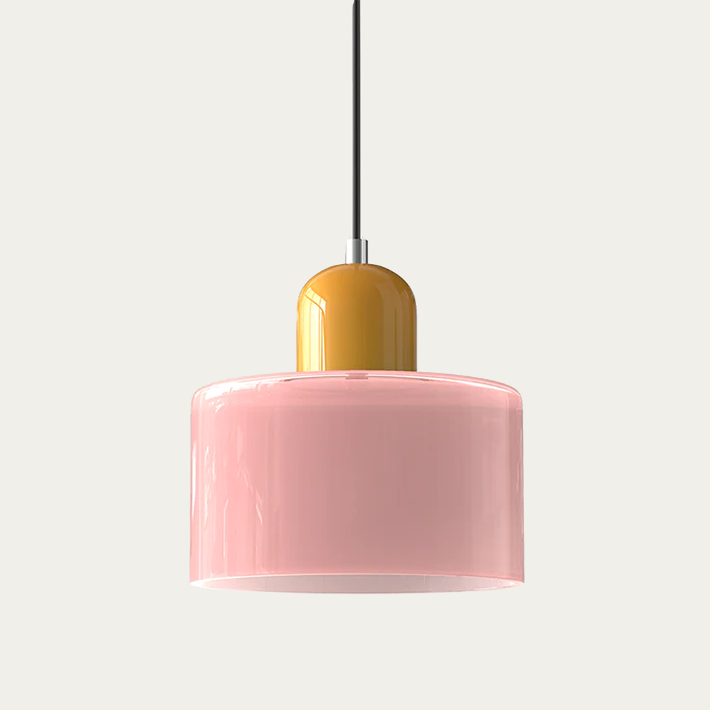 Petite suspension en verre – luminaire élégant pour intérieurs
