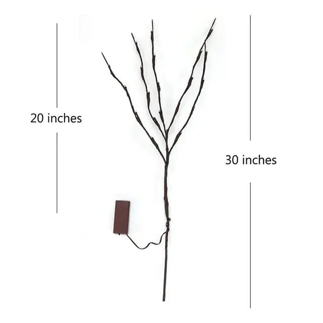 Branches LED Décoratives Flexibles pour Ambiance Cosy – Lot de 20