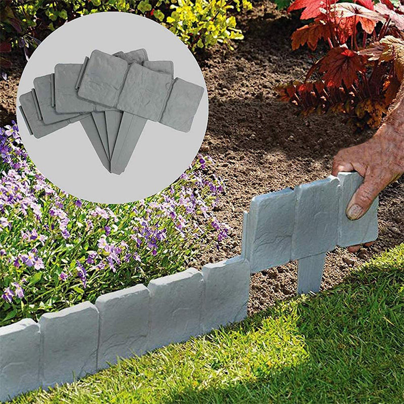 Bordure de jardin flexible aspect pierre – Système d'emboîtement sans outils