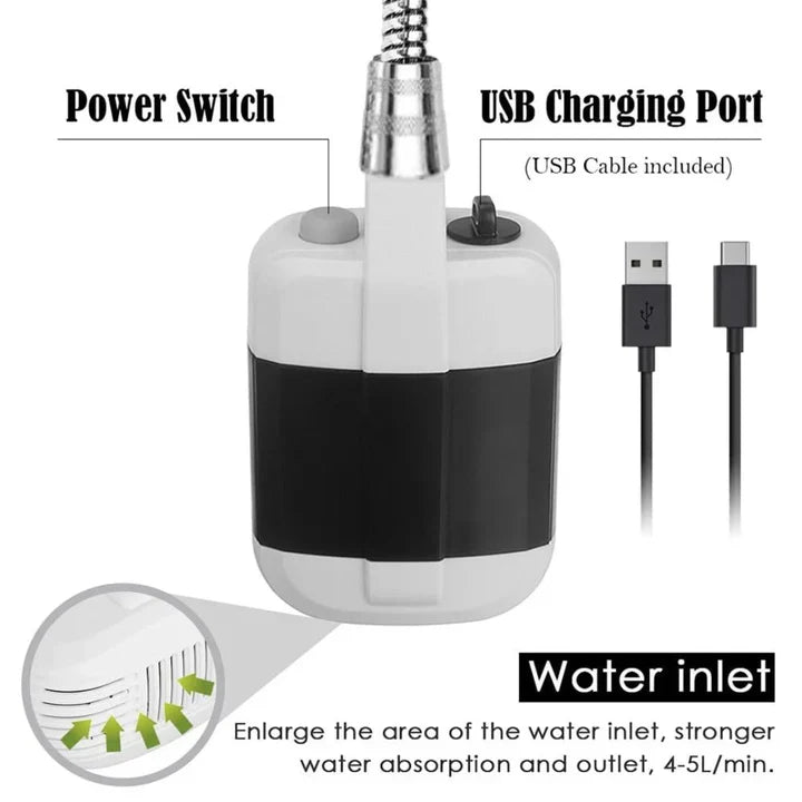 WanderWash™ – Pompe de douche électrique (Dernier jour de réduction) [50 % de réduction]