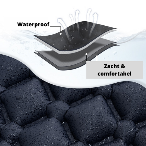 Matelas de Camping Gonflable avec Pompe Intégrée et Oreiller