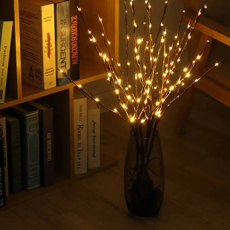 Branches LED Décoratives Flexibles pour Ambiance Cosy – Lot de 20